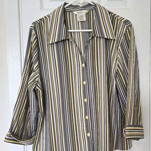 vintage colorful striped blouse